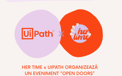 Her Time x UiPath eveniment gratuit “open doors”- Șansa ta să intri în tech
